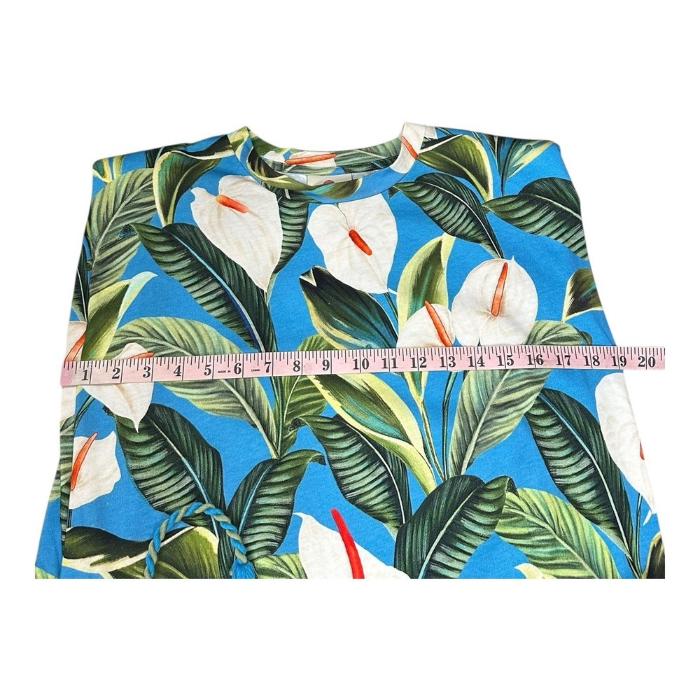 FARM Rio Floral Sleeveless Padded Floral Tie Multicolor Mini Dress Size Small - Picture 10 of 16